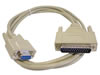 Cordon de Liaison Modem Subd9 Femelle - Subd25 Male / 2m