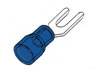 Cosse a Fourche 6.4mm - Bleu, 10pcs