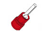 Cosse Femelle Cylindrique Rouge, 10pcs