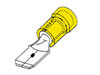 Cosse Mâle 6.4mm Jaune, 10pcs