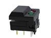 Digitast Dip Push-button Switch Black Cap - Red & Green LED