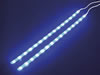 Double Ruban Autocollant à LEDs - 12Vcc - Bleu -avec Bouton On/off
