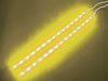 Double Ruban Autocollant à LEDs - 12Vcc - Jaune -avec Bouton On/off