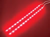 Double Ruban Autocollant à LEDs - 12Vcc - Rouge -avec Bouton On/off
