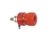 Douille 4mm Nickelée - Rouge