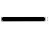 Face-avant pour Rack 19, 1U, Epaisseur 1mm, Noir