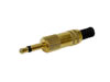 Fiche Jack 3.5mm Mono Mâle, Doré
