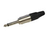 Fiche Jack 6.35mm Mono Mâle, noir