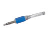 Fiche Jack 6.35mm Stéréo Mâle, bleu, avec Capot Plastique
