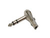 Fiche Jack 6.35mm Stéréo Mâle, métallique, coudé