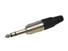 Fiche Jack 6.35mm Stéréo Mâle, noir