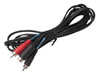 Fiche Mini-DIN Male 8 Broches / 2 X Fiche RCA Male / 3m