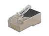 Fiche Modulaire RJ45 8p8c pour Câbles Ronds Blindés, 10 Pcs En Blister