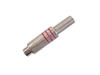 Fiche RCA Femelle - Nickel - Rouge