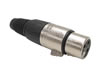 Fiche XLR Femelle Nickelée 3 Broches