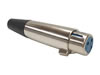 Fiche XLR Femelle Nickelée 3 Broches