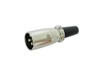 Fiche XLR Male Nickelée 3 Broches - Type Court