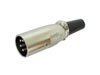 Fiche XLR Male Nickelée 4 Broches