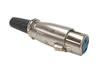 Fiche XLR Nickelée 3 Broches - Type Court