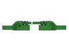 Hirschmann - Cordon de Mesure Isole 4mm 25 cm avec Reprise - Vert (MLB-Sh/Ws 25/1)