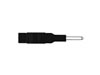 Hirshmann - Adaptateur Fiche 2mm vers 4mm - Noir (mzs 2)