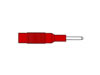 Hirshmann - Adaptateur Fiche 2mm vers 4mm - Rouge (mzs 2)