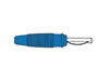 Hirshmann - Fiche 4mm a Trou Transversal, a Souder - Bleu (vq 30)