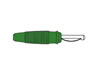 Hirshmann - Fiche 4mm a Trou Transversal, a Souder - Vert (vq 30)