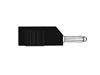 Hirshmann - Fiche Multicontacts 4mm a Trou Transversal et Reprise Arriere - Noir (bsb 20k)
