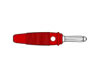 Hirshmann - Fiche Multicontacts 4mm a Trou Transversal - Rouge (bula 20k)