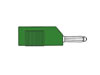 Hirshmann - Fiche Multicontacts 4mm a Trou Transversal et Reprise Arriere - Vert (bsb 20k)
