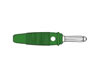 Hirshmann - Fiche Multicontacts 4mm a Trou Transversal - Vert (bula 20k)