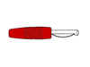 Hirshmann - Fiche Standard 4mm avec Vis de Serrage - Rouge (von 20)