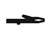 Hirshmann - Pince crocodile isolee 4mm 25A - noir (ak 2s)