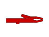 Hirshmann - Pince crocodile isolee 4mm 25A - rouge (ak 2s)