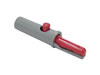 Hirshmann - Pince crocodile isolee 4mm 6A - rouge (ak 10)