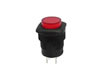Interrupteur Rond Illum LED 1p SPST Off-On 3A/125Vac 1,5A/250VAc - Vert