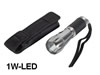 Lampe torche aluminium avec LED blanche 1W