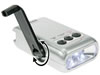 Lampe torche dynamo à LED/chargeur de téléphone mobile/alarme/détecteur de faux billets
