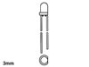 LED Jaune 3mm 9mcd