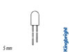 LED Jaune Clair 5mm 125mcd