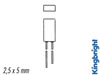 LED Rectangulaire Vert Diffusante 2.5 x 5mm 8mcd