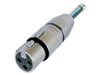 Neutrik - NA2FP - Adaptateur XLR 3p femelle - Jack 6.35 mono mâle