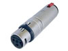 Neutrik - NA3FJ - Adaptateur XLR 3p femelle - Jack 6.35 stéréo femelle, avec verrouillage