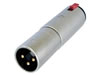 Neutrik - NA3MJ - Adaptateur XLR 3p mâle - Jack 6.35 stéréo femelle, avec verrouillage
