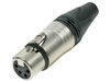 Neutrik - NC4FX - Connecteur XLR, 4 Points Femelle, Argente, Nickel