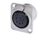 Neutrik - NC5FDL1 - Embase XLR, 5 Points Femelle, Argente, Nickel