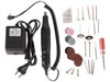 Perceuse electrique à poignee confortable et jeu de gravure avec 40 accessoires