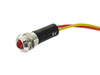 Voyant LED Vert Clignotant 12V - Boitier Chrome